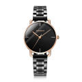 New trendy fashion wrist watches for girls , custom own logo women lady wristwatch with stainless steel bands